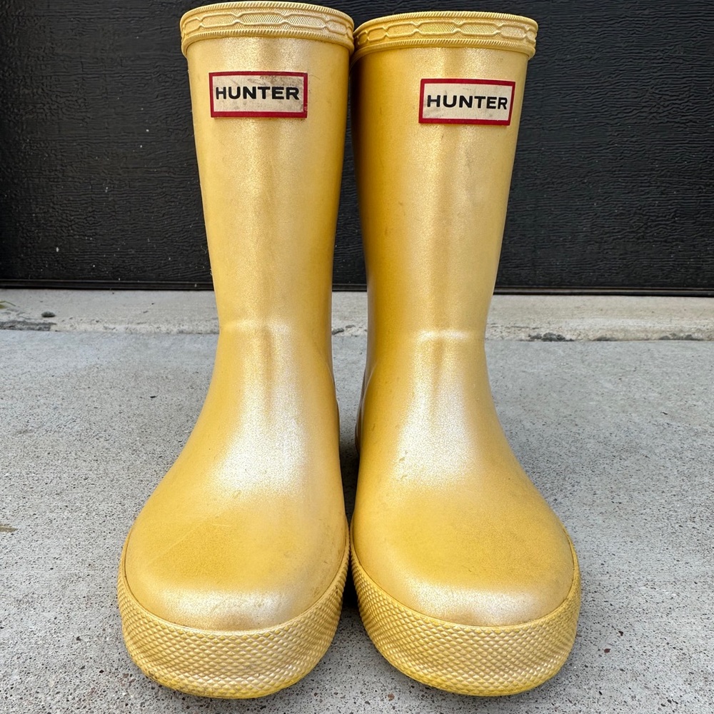 Hunter Kids Boots: First Classic Nebula, Sunflower, 10M Toddler